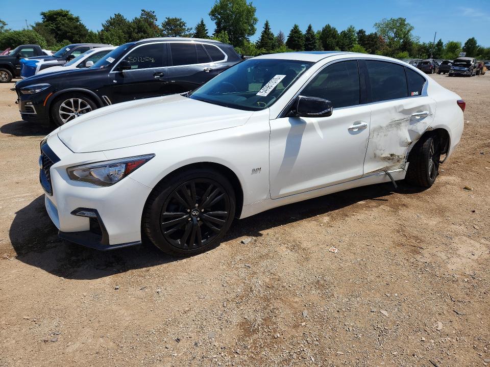 2018 Infiniti Q50 VIN JN1EV7AR7JM610228 COPART salvage auction — SIDE, IL - SALVAGE CERTIFICATE, sold $4,650 on 2026-07-09 (photo 1)