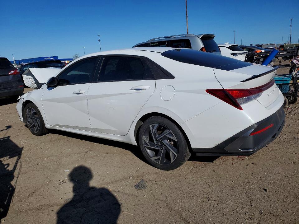 2025 Hyundai Elantra VIN KMHLM4DG2SU974005 COPART salvage auction — FRONT END, Mi - Cert Of Title-Salvage Vehicle, sold $5,000 on 2026-07-17 (photo 2)