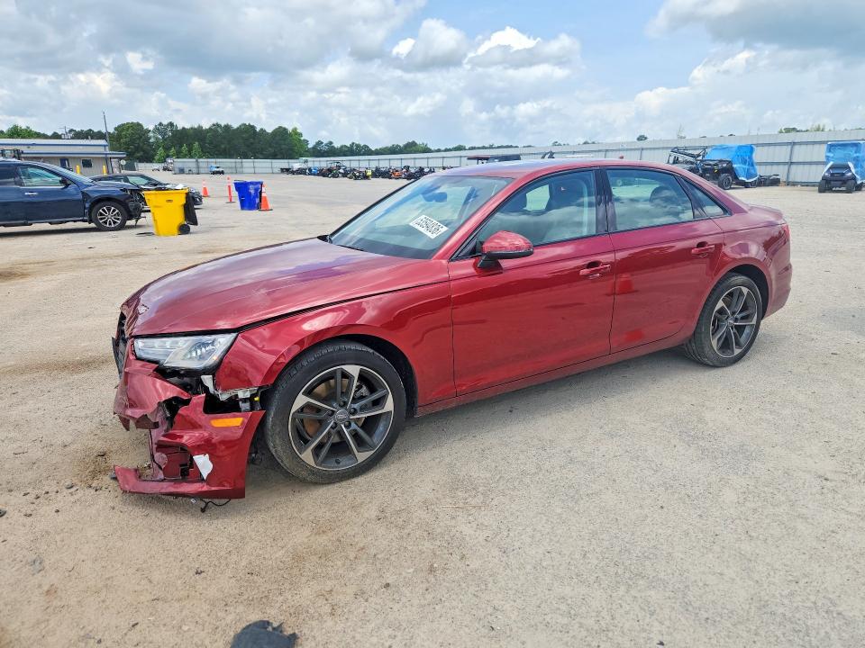2019 Audi A4 VIN WAUGMAF41KN021705 COPART salvage auction — FRONT END, Nc - Salvage Certificate Of Title, sold $5,100 on 2026-07-15 (photo 1)