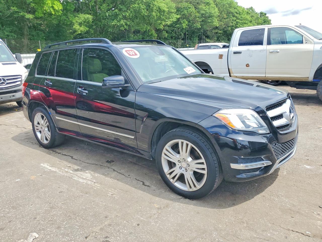 2014 Mercedes-Benz GLK-Class VIN WDCGG5HB6EG303449 COPART salvage auction — Front End, GA - CERTIFICATE OF TITLE (P), sold $2,850 on 2026-06-30 (photo 4)