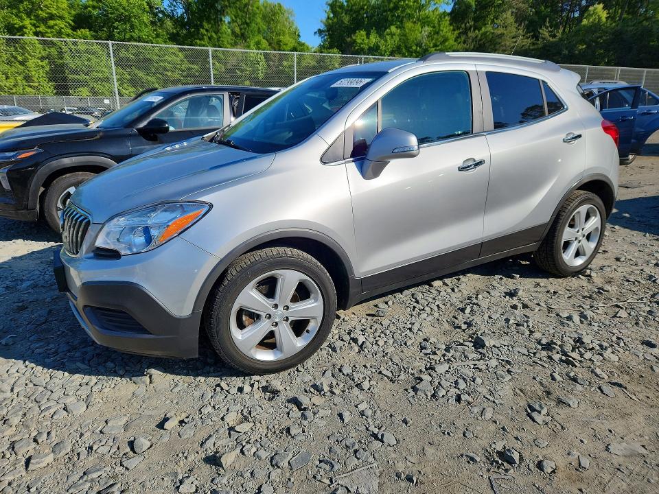 2016 Buick Encore VIN KL4CJASB0GB584570 COPART salvage auction — FRONT END, Md - Cert Of Salvage > 75% Damage, sold $300 on 2026-07-21 (photo 1)