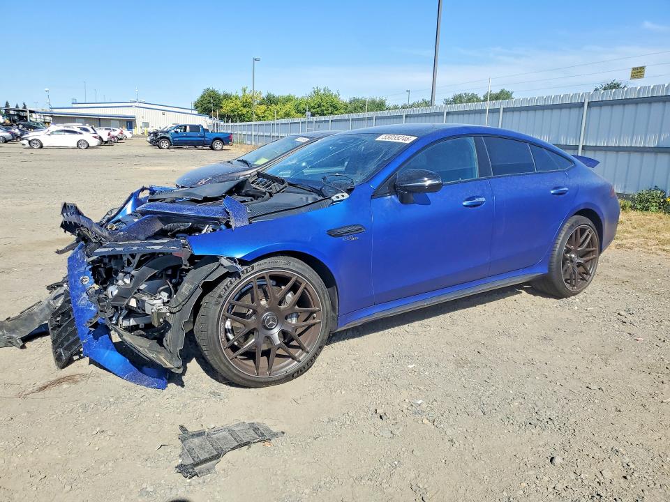 2022 Mercedes-benz AMG GT VIN W1K7X6BB7NA053698 COPART salvage auction — FRONT END, Ca - Salvage Certificate, sold $18,600 on 2026-07-02 (photo 1)