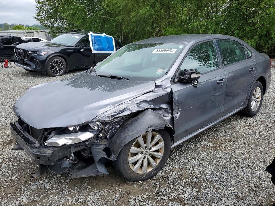 2012 Volkswagen Passat VIN 1VWAP7A31CC019982 COPART salvage auction — FRONT END, Wa - Bill Of Sale, sold $275 on 2026-08-17 (photo 1)