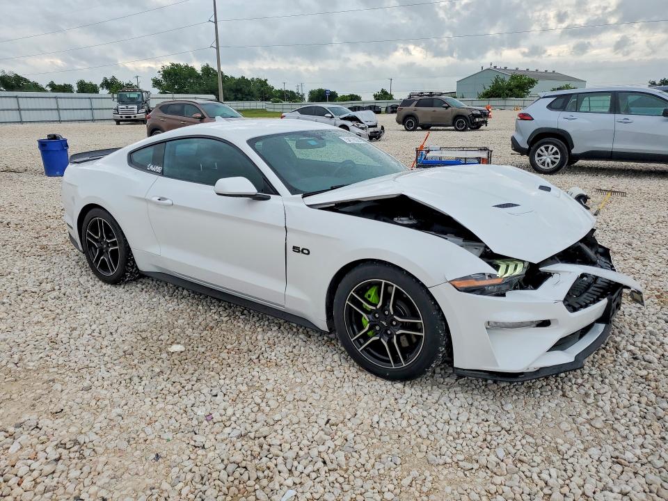 2020 Ford Mustang VIN 1FA6P8CF7L5183463 COPART salvage auction — FRONT END, TX - SALVAGE VEHICLE TITLE (P), sold $13,500 on 2026-07-09 (photo 4)