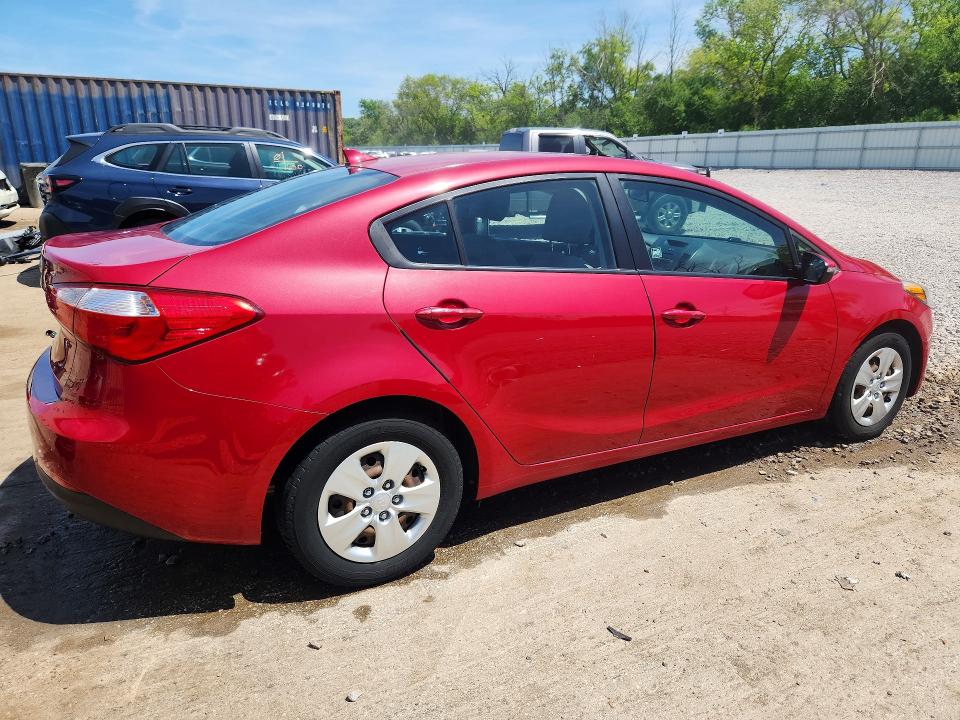 2015 Kia Forte VIN KNAFX4A69F5430277 COPART salvage auction — WATER/FLOOD, Wi - Junked Vehicle Bill Of Sale, sold $850 on 2026-07-06 (photo 3)