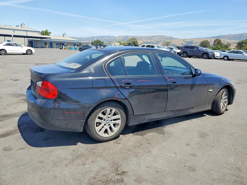 2007 BMW 3 series VIN WBAVC53577FZ70708 COPART salvage auction — FRONT END, Ca - Salvage Certificate, sold $525 on 2026-07-14 (photo 3)