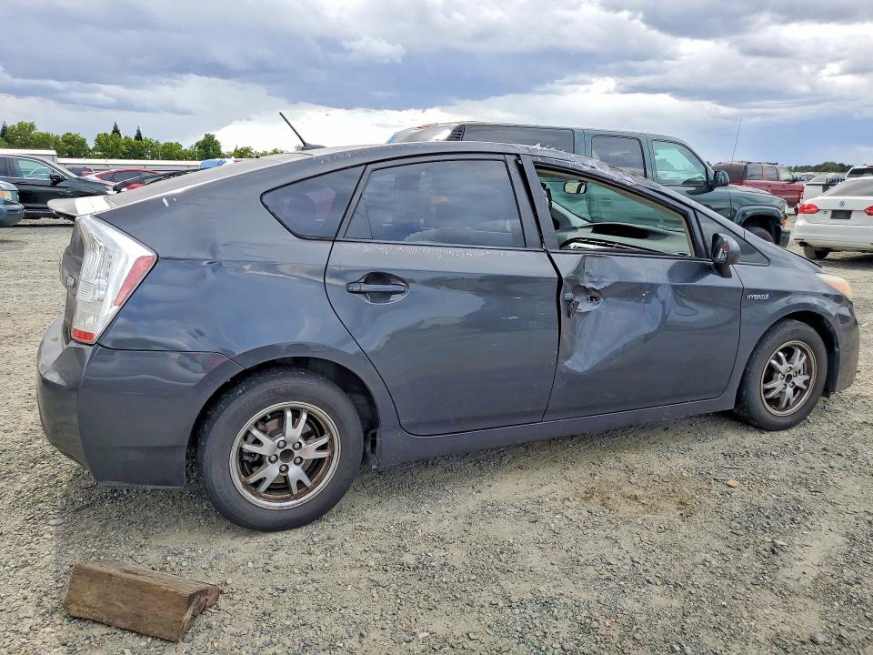 2010 Toyota Prius VIN JTDKN3DUXA0076691 COPART salvage auction — SIDE, CA - SALVAGE CERTIFICATE, sold $15 on 2026-07-21 (photo 3)