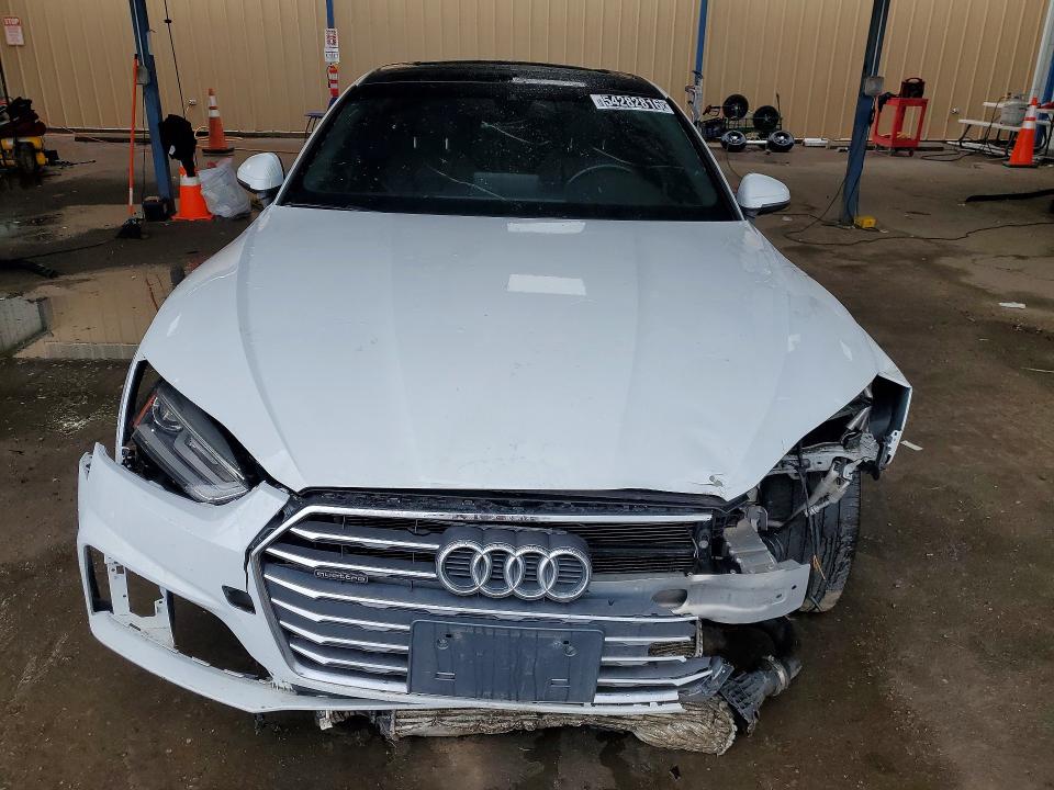 2018 Audi A5 VIN WAUDNCF55JA004142 COPART salvage auction — FRONT END, Ca - Certificate Of Title, sold $475 on 2026-07-07 (photo 5)