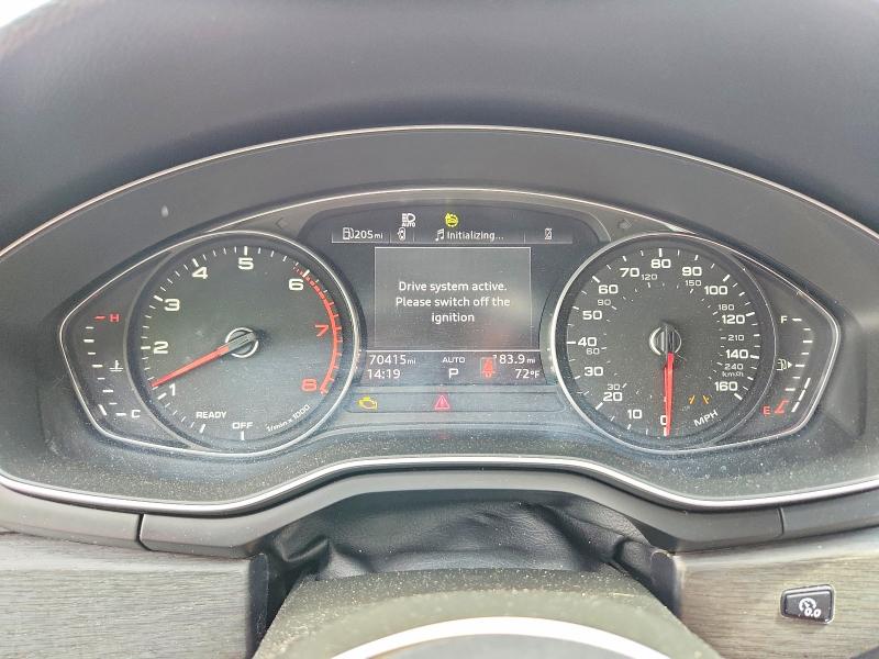 2021 Audi VIN WAUDACF54MA017206 COPART salvage auction — FRONT END, Md - Cert Of Salvage > 75% Damage, sold $9,500 on 2026-07-24 (photo 9)