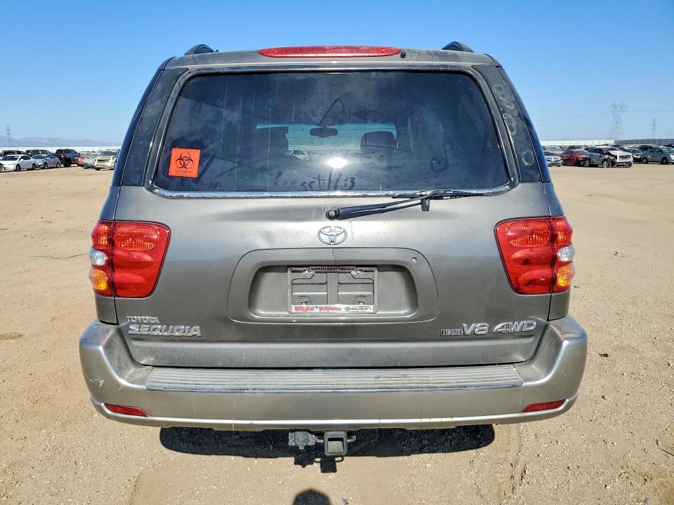 2004 Toyota Sequoia VIN 5TDBT44A84S206339 COPART salvage auction — FRONT END, Ca - Salvage Certificate, sold $750 on 2026-07-20 (photo 6)