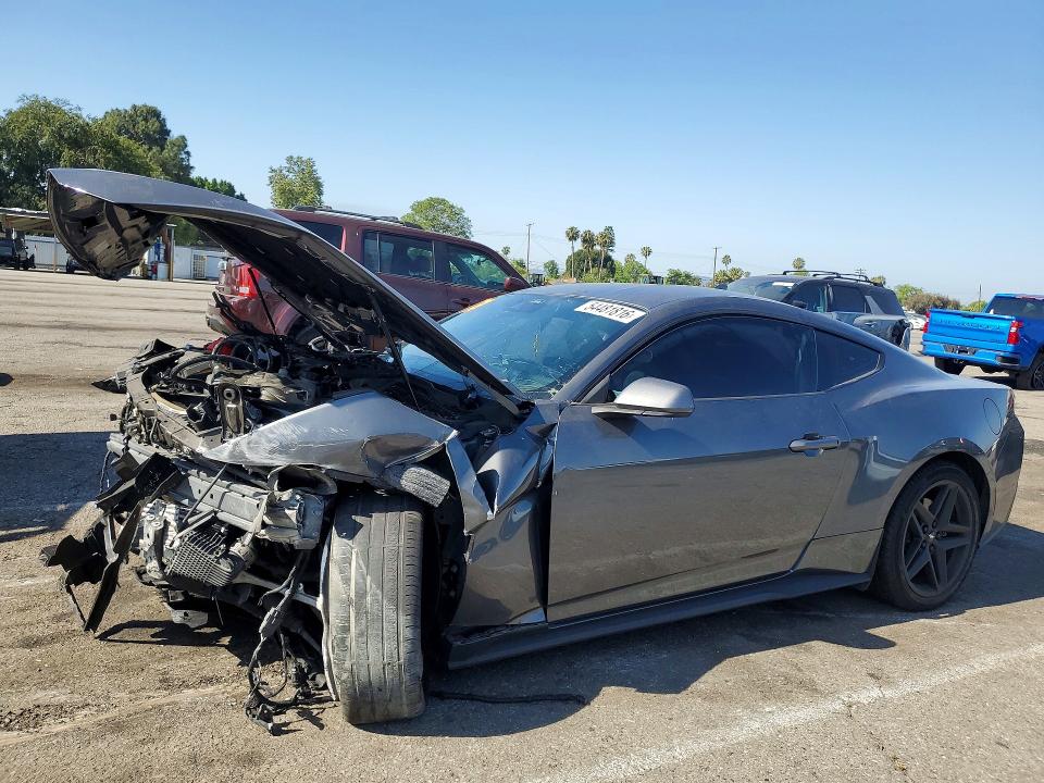 2024 Ford Mustang VIN 1FA6P8TH2R5129157 COPART salvage auction — FRONT END, Ca - Salvage Certificate, sold $2,300 on 2026-07-10 (photo 1)