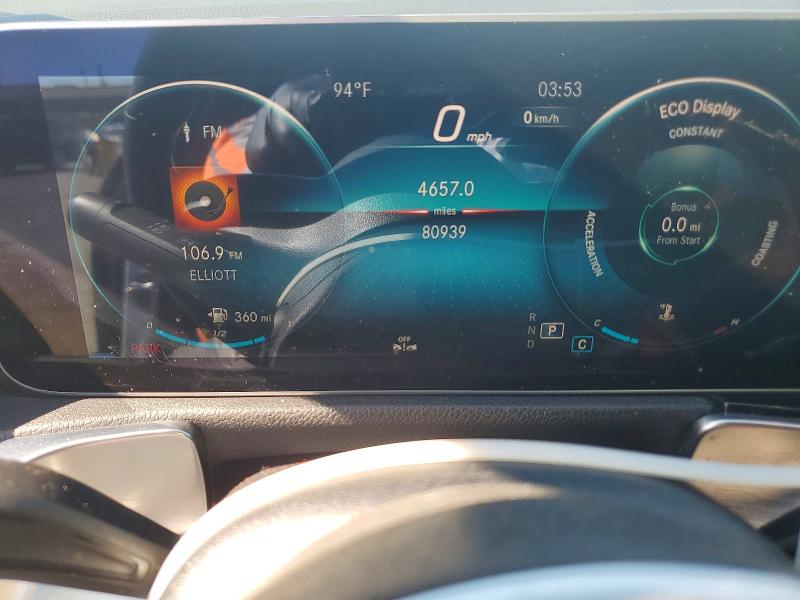 2020 Mercedes-benz VIN W1N4M4HBXLW022973 COPART salvage auction — FRONT END, Nv - Salvage Title, sold $9,500 on 2026-07-23 (photo 9)