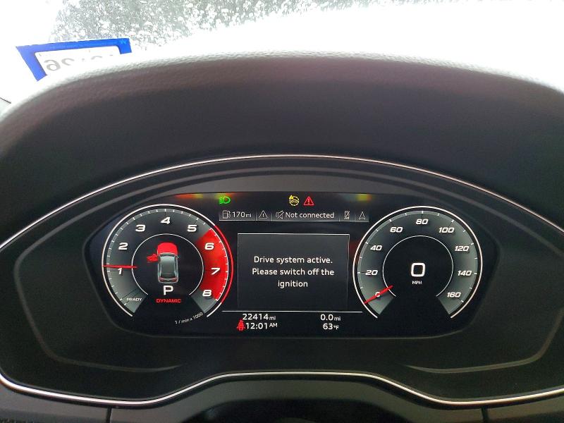 2024 Audi Sq5 VIN WA1C4AFY6R2030118 COPART salvage auction — FRONT END, TX - SALVAGE VEHICLE TITLE, sold $17,100 on 2026-07-28 (photo 9)