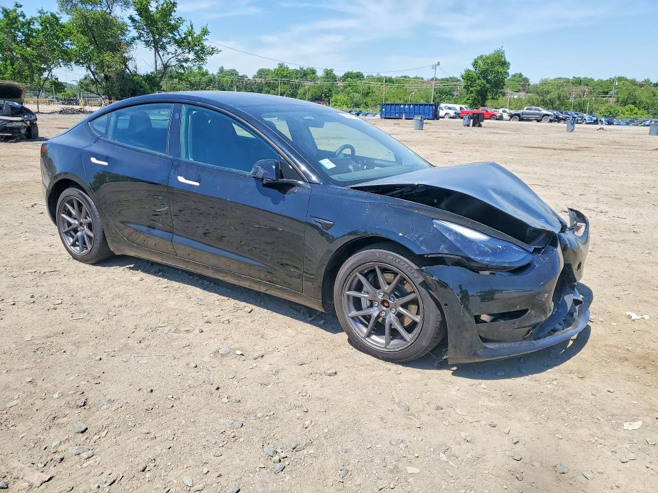 2022 Tesla Model 3 VIN 5YJ3E1EB3NF191629 COPART salvage auction — FRONT END, Md - Cert Of Salvage > 75% Damage, sold $5,200 on 2026-07-09 (photo 4)