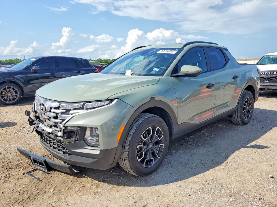 2023 Hyundai Santa cruz VIN 5NTJCDAE8PH064735 COPART salvage auction — FRONT END, Tx - Salvage Vehicle Title, sold $125 on 2026-07-30 (photo 1)