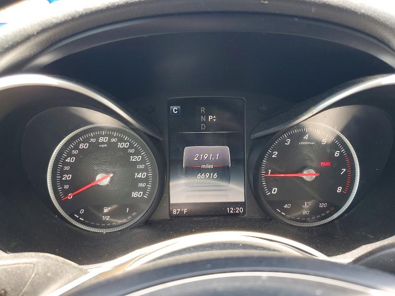 2016 Mercedes-benz C-klasse VIN 55SWF4KB2GU102702 COPART salvage auction — FRONT END, Tx - Salvage Vehicle Title, sold $3,800 on 2026-07-09 (photo 9)