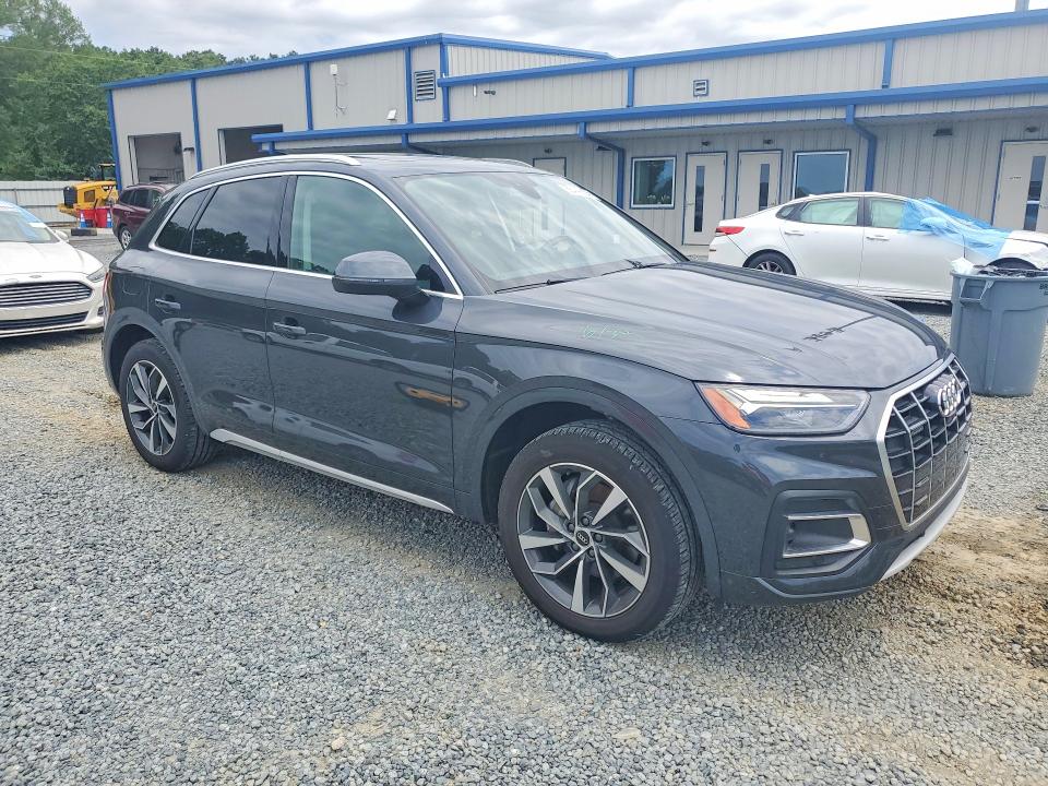 2021 Audi Q5 VIN WA1BAAFYXM2035657 COPART salvage auction — REAR END, Nc - Salvage Certificate Of Title, sold $250 on 2026-07-02 (photo 4)