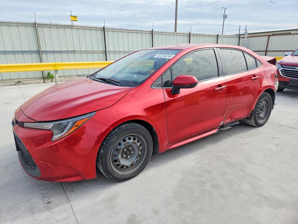 2020 Toyota Corolla VIN JTDEPRAE4LJ107079 COPART salvage auction — REAR END, Tx - Salvage Vehicle Title, sold $3,400 on 2026-07-10 (photo 1)