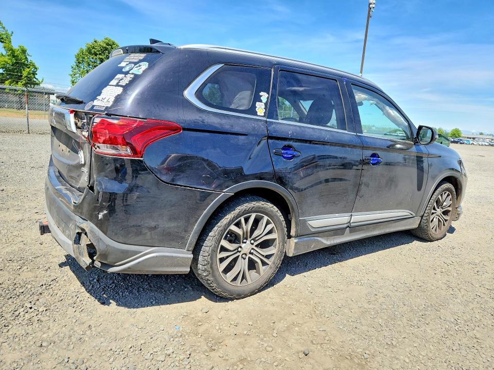 2018 Mitsubishi Outlander VIN JA4AZ3A38JZ015311 COPART salvage auction — REAR END, Or - Salvage Title Certificate, sold $3,550 on 2026-07-07 (photo 3)