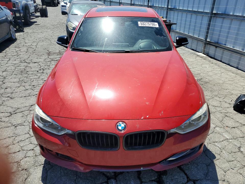 2012 BMW 3er VIN WBA3A9C50CF077701 COPART salvage auction — MECHANICAL, Ca - Salvage Certificate, sold $1,700 on 2026-07-16 (photo 5)