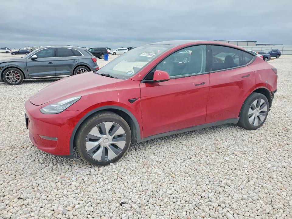 2022 Tesla VIN 7SAYGDEE3NA004935 COPART salvage auction — REAR END, Tx - Salvage Vehicle Title, sold $6,200 on 2026-07-30 (photo 1)