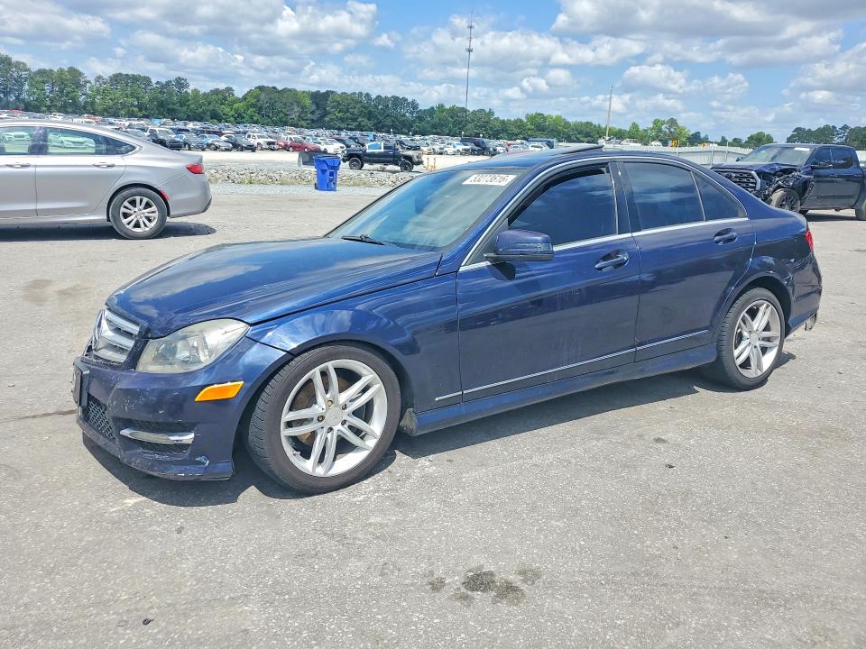 2012 Mercedes-benz C-klasse VIN WDDGF8BB7CR205976 COPART salvage auction — FRONT END, Nc - Salvage Certificate Of Title, sold $425 on 2026-07-16 (photo 1)