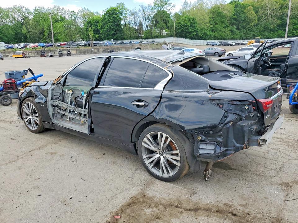 2018 Infiniti Q50 VIN JN1EV7AR2JM441204 COPART salvage auction — REAR END, Ct - Cert Of Title-Salvage (P), sold $1,900 on 2026-07-14 (photo 2)