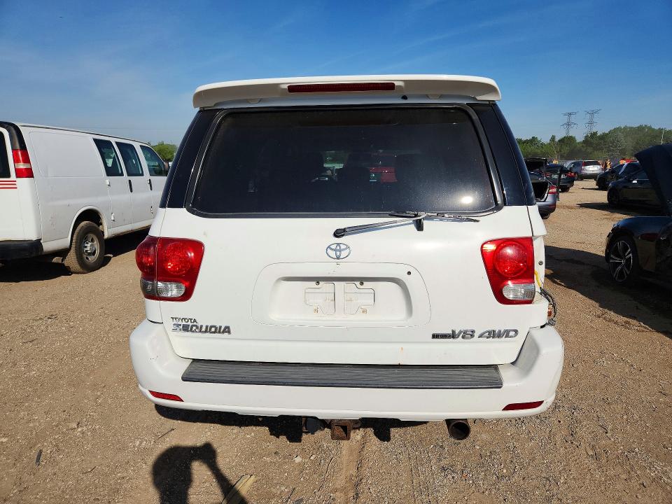 2007 Toyota Sequoia VIN 5TDBT48A17S278529 COPART salvage auction — REAR END, Il - Salvage Certificate, sold $1,150 on 2026-07-07 (photo 6)
