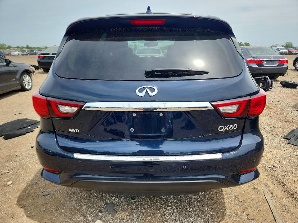 2020 Infiniti Qx60 VIN 5N1DL0MM2LC517028 COPART salvage auction — FRONT END, Il - Salvage Certificate, sold $7,000 on 2026-07-09 (photo 6)