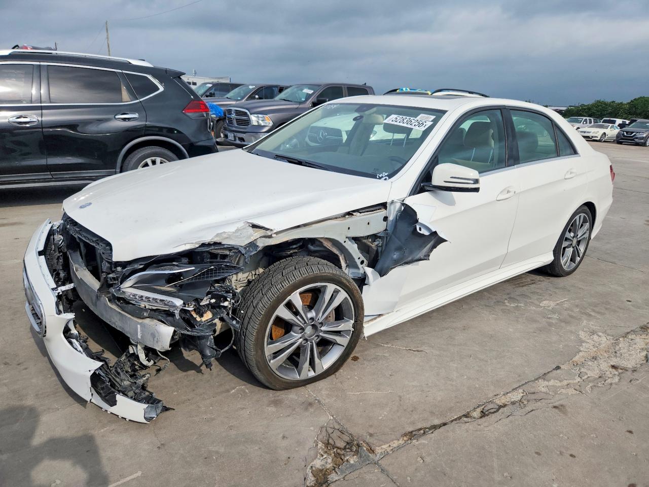 2014 Mercedes-Benz E-Class VIN WDDHF5KB9EB022559 COPART salvage auction — Front End, NC - CERTIFICATE OF TITLE (P), sold $2,450 on 2026-07-08 (photo 1)