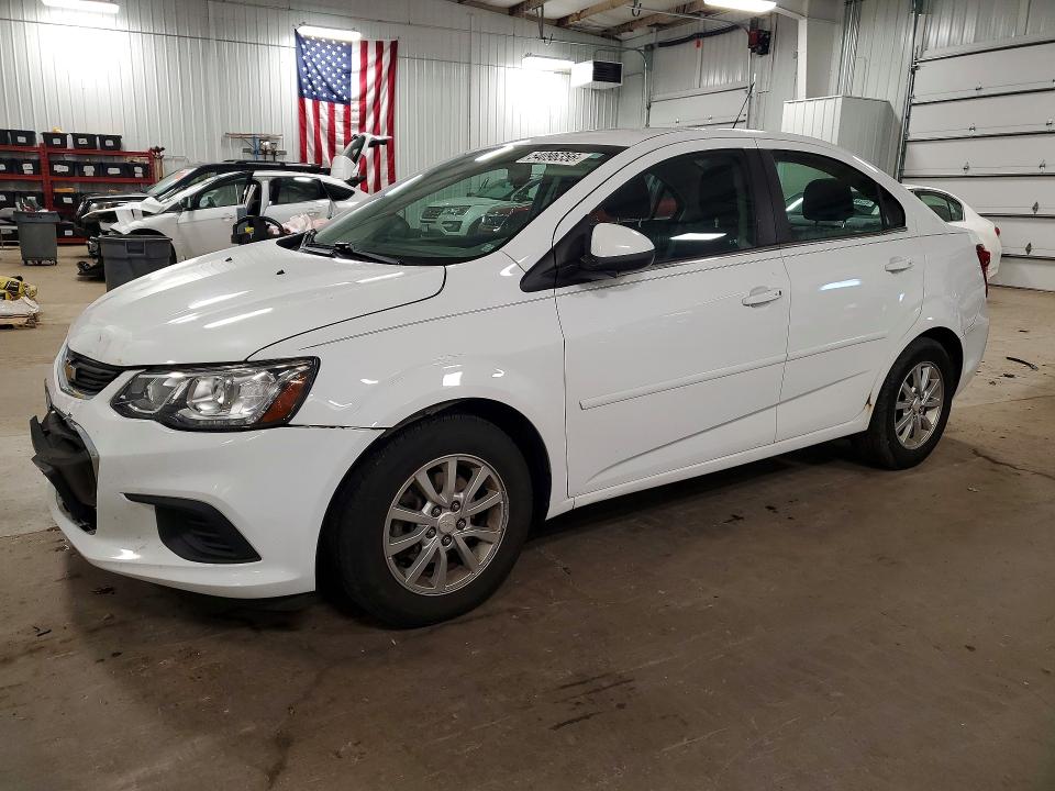 2018 Chevrolet SONIC VIN 1G1JD5SH6J4114452 COPART salvage auction — FRONT END, MN - CERT OF TITLE-SALVAGE, sold $1,100 on 2026-07-02 (photo 1)