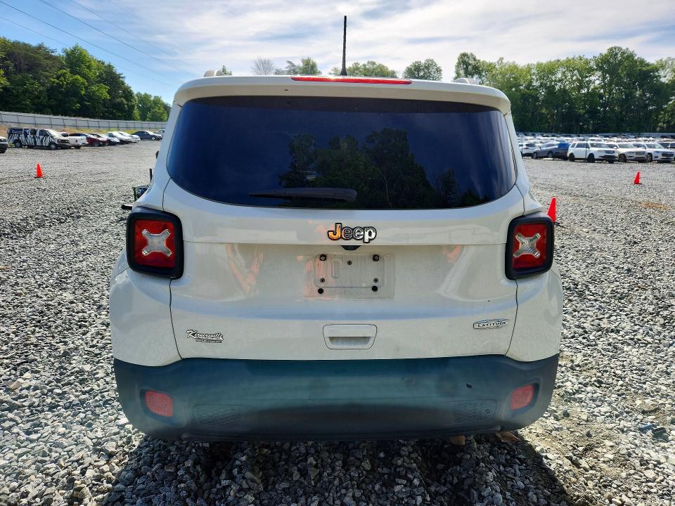 2018 Jeep Renegade VIN ZACCJABB1JPJ58421 COPART salvage auction — FRONT END, Nc - Salvage Certificate Of Title, sold $250 on 2026-07-15 (photo 6)