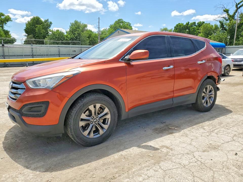 2015 Hyundai Santa fe VIN 5XYZTDLB6FG271862 COPART salvage auction — REAR END, Ks - Cert Of Title-Salvage, sold $1,400 on 2026-07-08 (photo 1)