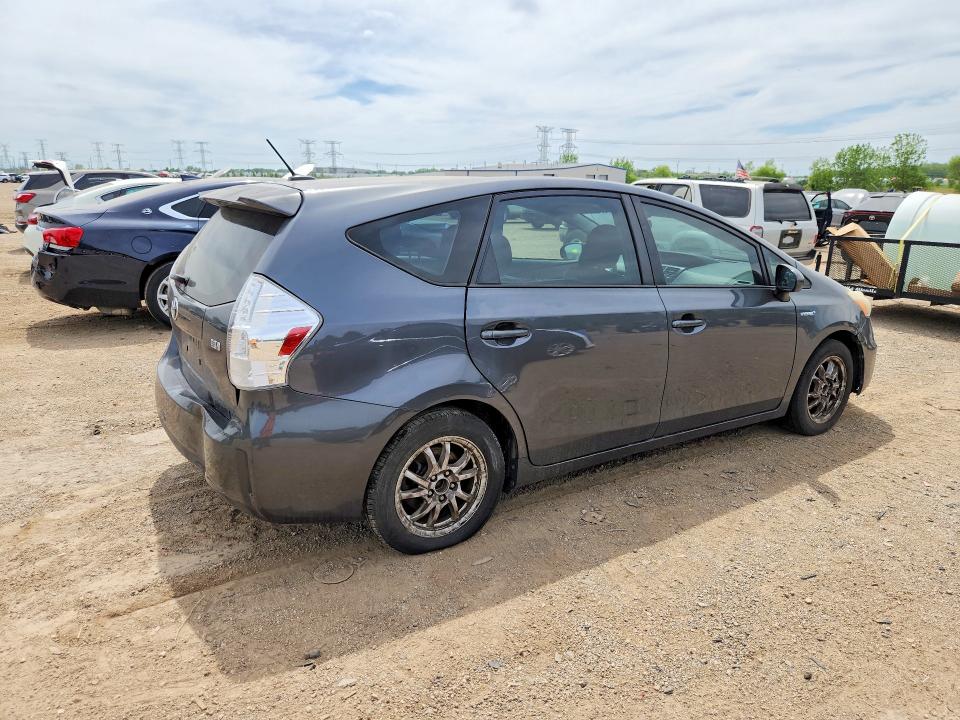 2013 Toyota Prius v VIN JTDZN3EU8D3243159 COPART salvage auction — REAR END, Il - Salvage Certificate, sold $1,200 on 2026-07-09 (photo 3)