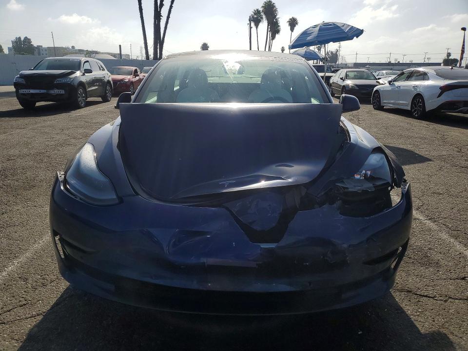 2021 Tesla Model 3 VIN 5YJ3E1EC5MF030819 COPART salvage auction — FRONT END, CA - SALVAGE CERTIFICATE, sold $5,200 on 2026-07-31 (photo 5)
