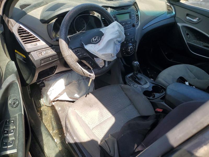 2016 Hyundai Santa fe VIN 5XYZTDLB6GG322049 COPART salvage auction — FRONT END, Ca - Acq Bos - Post Sale - Salvage, sold $725 on 2026-07-06 (photo 8)
