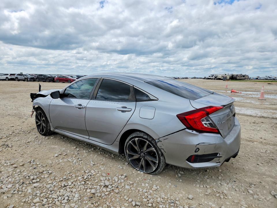 2021 Honda Civic VIN 2HGFC2F80MH519837 COPART salvage auction — FRONT END, TX - SALVAGE VEHICLE TITLE, sold $1,500 on 2026-07-19 (photo 2)