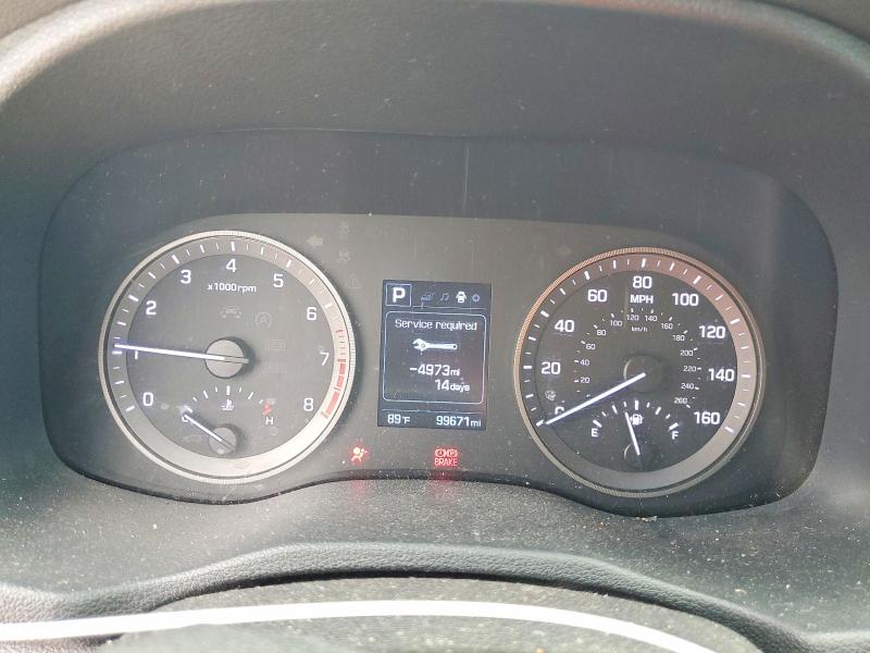 2017 Hyundai Tucson VIN KM8J33A28HU540029 COPART salvage auction — FRONT END, Tx - Salvage Vehicle Title, sold $2,650 on 2026-07-10 (photo 9)