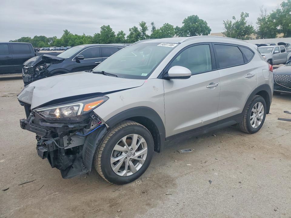 2021 Hyundai Tucson VIN KM8J33A44MU338963 COPART salvage auction — FRONT END, Mo - Salvage Certificate Of Title, sold $4,500 on 2026-07-10 (photo 1)