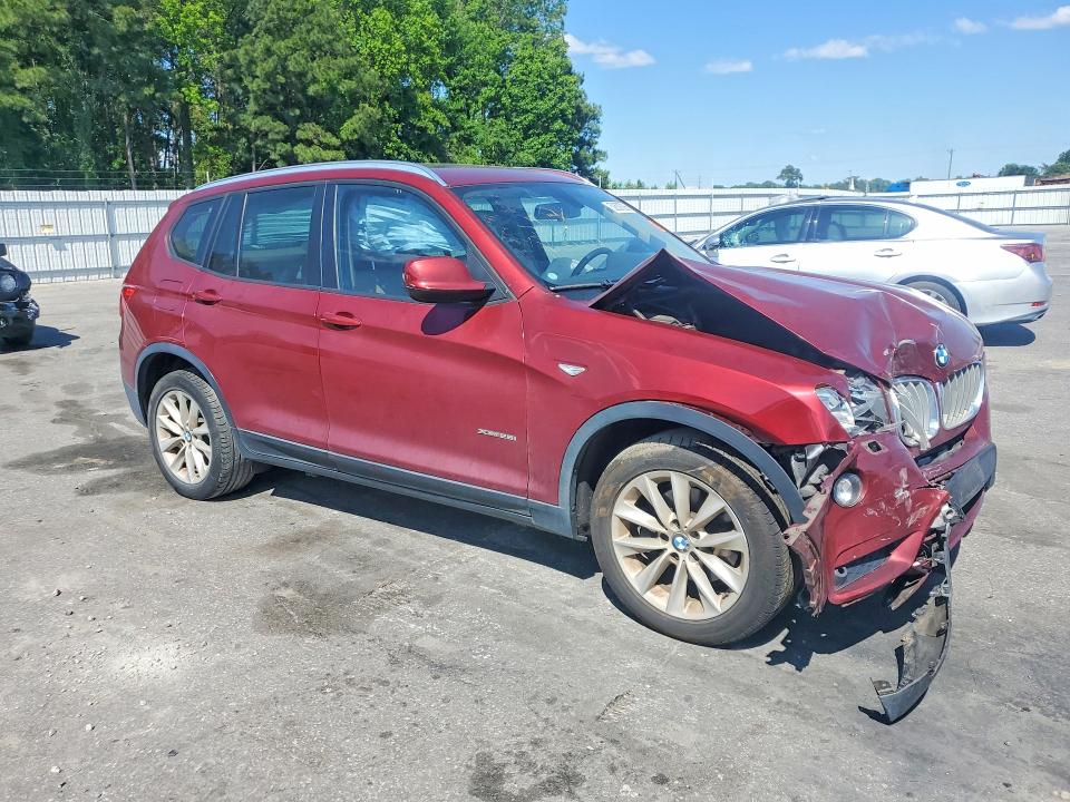 2014 BMW X3 VIN 5UXWX9C54E0D40942 COPART salvage auction — FRONT END, NC - SALVAGE CERTIFICATE OF TITLE, sold $275 on 2026-07-02 (photo 4)