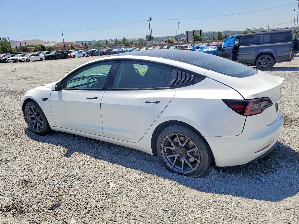 2023 Tesla Model 3 VIN 5YJ3E1EA7PF496948 COPART salvage auction — FRONT END, Ca - Salvage Certificate, sold $2,800 on 2026-07-15 (photo 2)