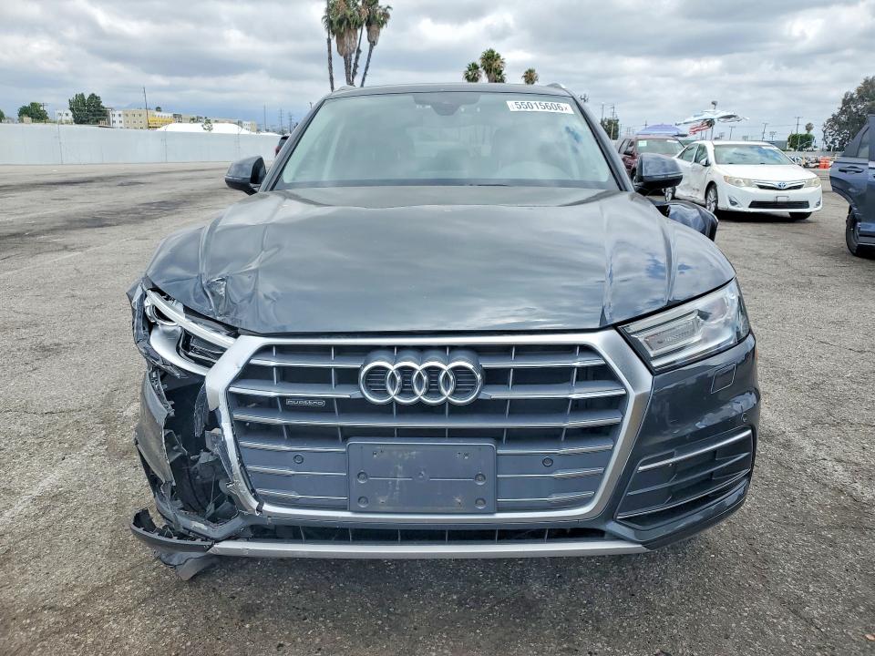 2018 Audi Q5 VIN WA1ANAFY1J2010903 COPART salvage auction — FRONT END, Ca - Salvage Certificate, sold $7,000 on 2026-07-17 (photo 5)