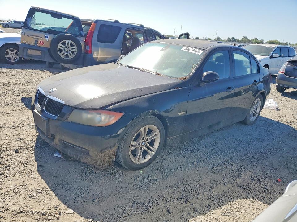 2008 BMW 3 series VIN WBAVA37588NL54947 COPART salvage auction — FRONT END, Ca - Dis/Dlr/Exp Only Clean Title (P), sold $325 on 2026-07-07 (photo 1)