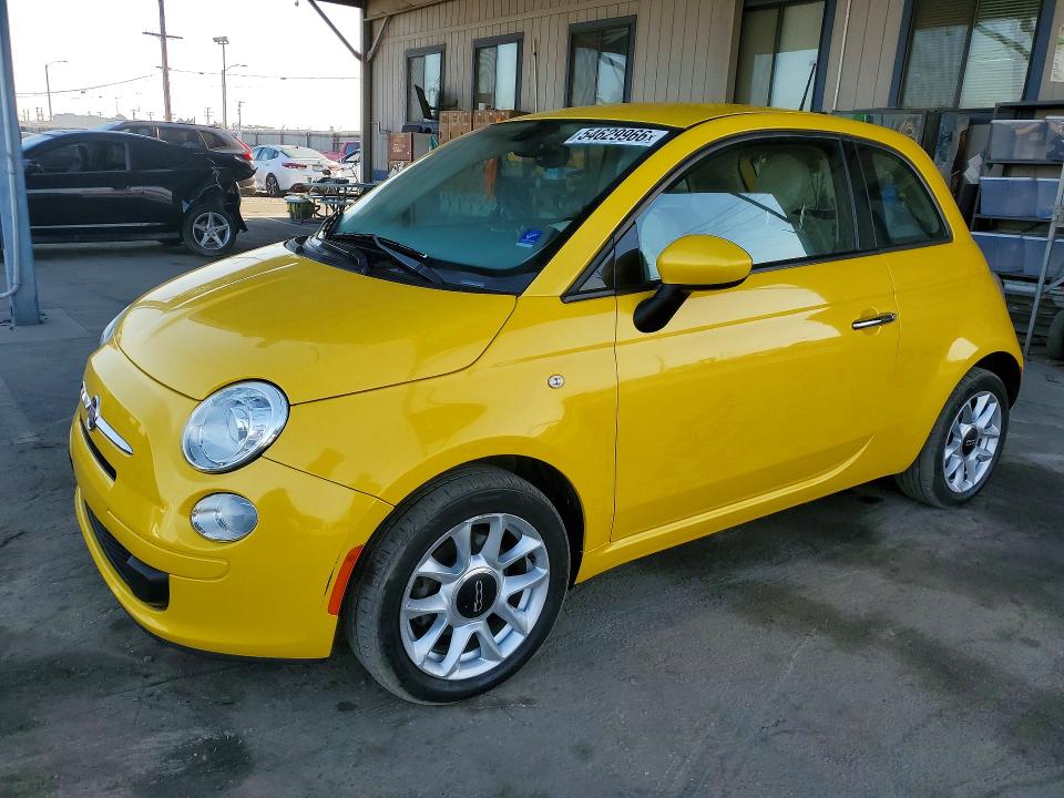 2017 Fiat 500 VIN 3C3CFFKR8HT503000 COPART salvage auction — FRONT END, Ca - Salvage Certificate, sold $1,550 on 2026-07-02 (photo 1)