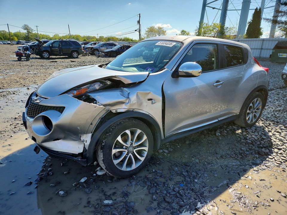 2011 Nissan Juke VIN JN8AF5MV9BT015219 COPART salvage auction — FRONT END, Nj - Cert Of Title-Salvage, sold $475 on 2026-07-06 (photo 1)