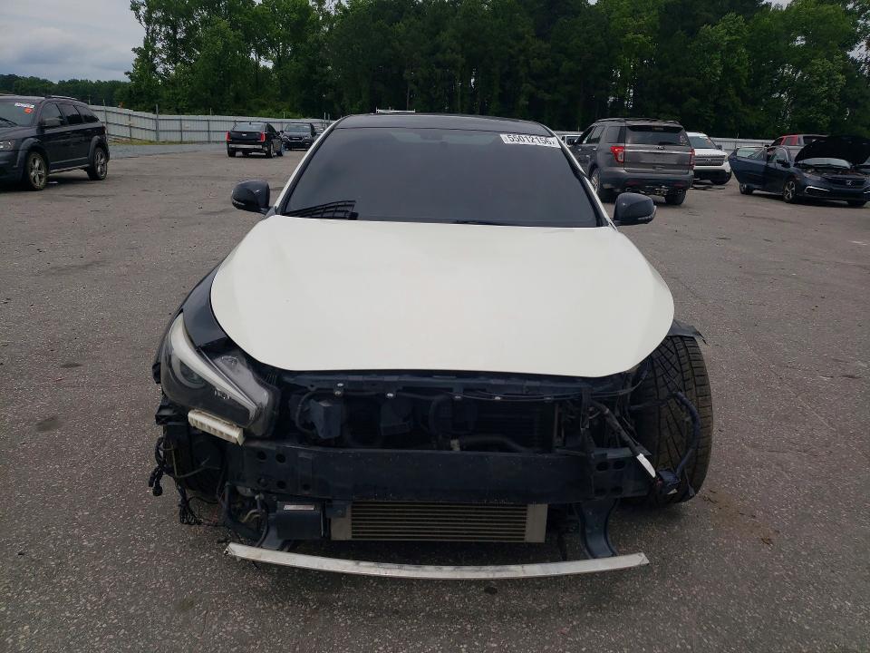 2018 Infiniti Q50 VIN JN1FV7APXJM460277 COPART salvage auction — FRONT END, Nc - Salvage Certificate Of Title, sold $4,300 on 2026-07-23 (photo 5)