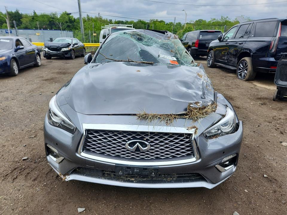 2020 Infiniti Q50 VIN JN1EV7AR9LM256683 COPART salvage auction — ALL OVER, Va - Cert Of Title - Salvage, sold $1,850 on 2026-07-09 (photo 5)