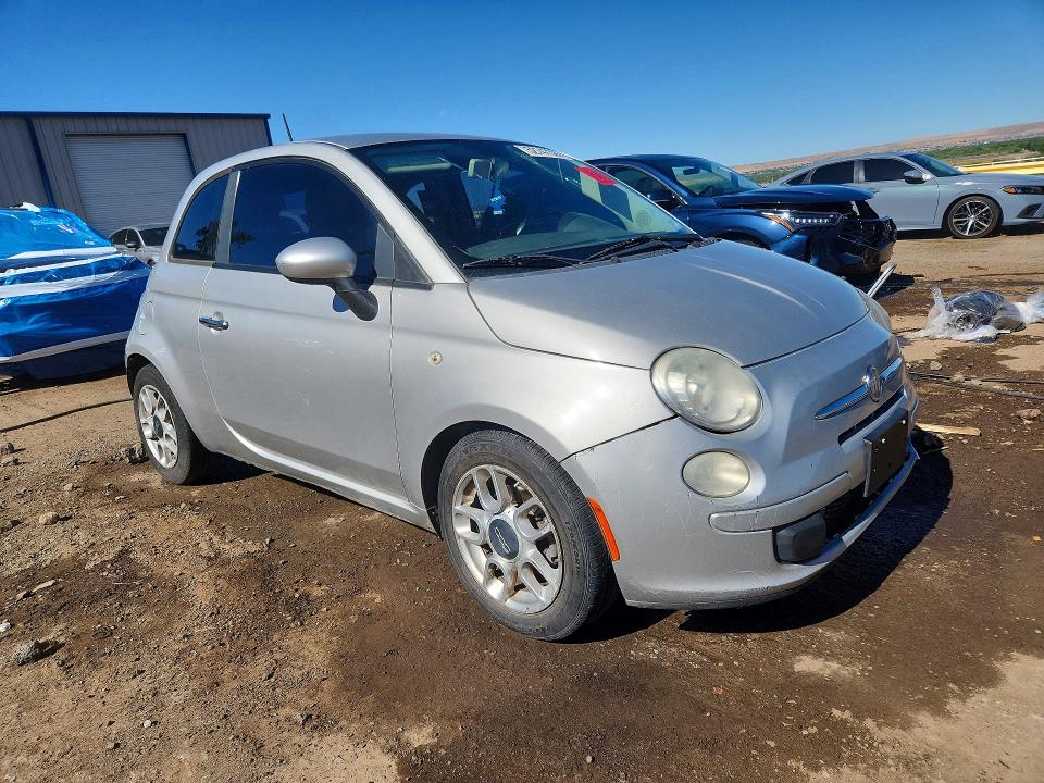 2013 Fiat 500 VIN 3C3CFFAR5DT545815 COPART salvage auction — FRONT END, Nm - Cert Of Title-Salvage, sold $175 on 2026-07-09 (photo 4)