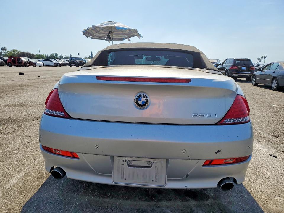 2008 BMW 6 series VIN WBAEB53548CX60072 COPART salvage auction — SIDE, Ca - Salvage Certificate, sold $2,100 on 2026-07-28 (photo 6)