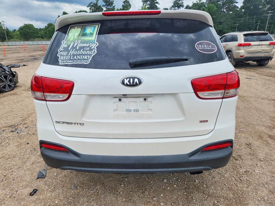 2018 Kia Sorento VIN 5XYPG4A37JG386289 COPART salvage auction — VANDALISM, La - Cert Of Title-Salvage, sold $475 on 2026-07-24 (photo 6)